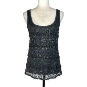 Forever 21 grey beaded tank top